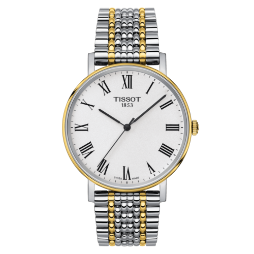 Tissot Everytime Medium Stainless Steel / Yellow Gold PVD / Silver / Strap